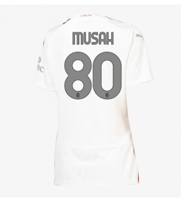 AC Milan Yunus Musah #80 Bortatröja Dam 2023-24 Kortärmad